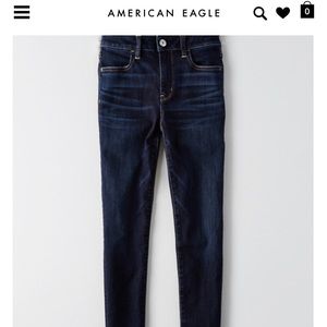 👖 American Eagle Denim High Rise Jegging - short